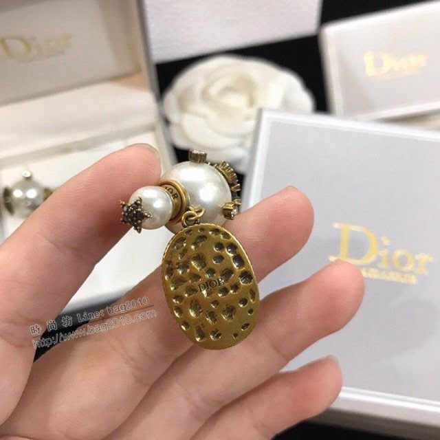 Dior飾品 迪奧經典熱銷款大小珍珠耳釘耳環  zgd1322